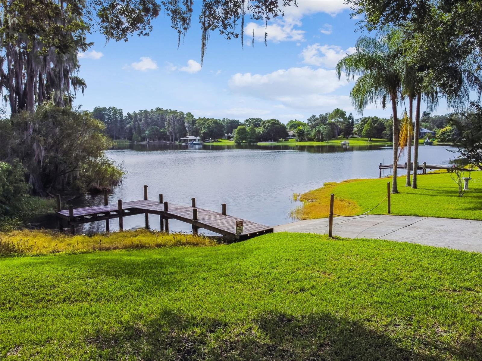 Lake Parker Estates features private boat ramp for residents with access to 90 acre ski Lake Ann