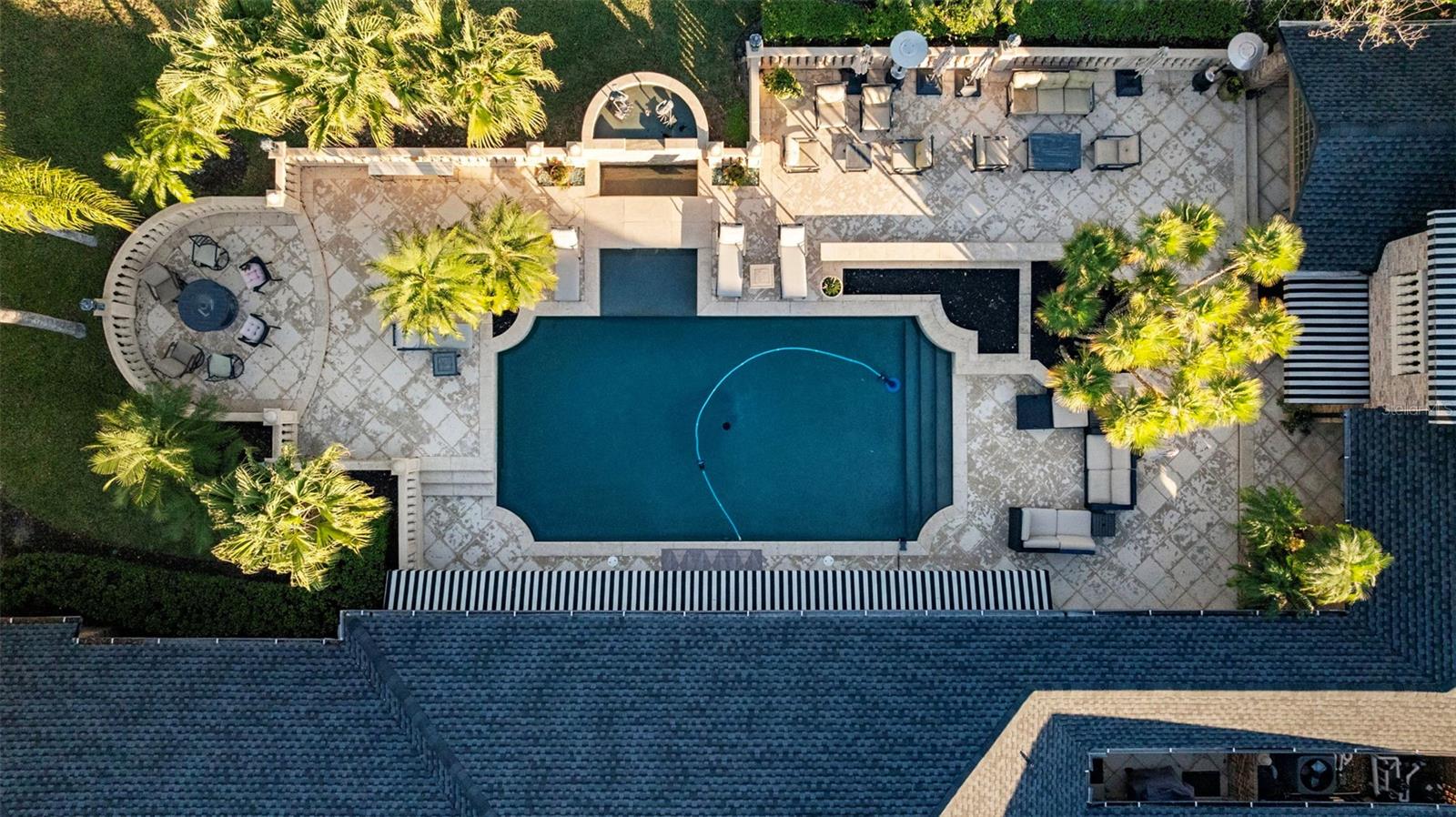 Over View of Back Lanai and Pool