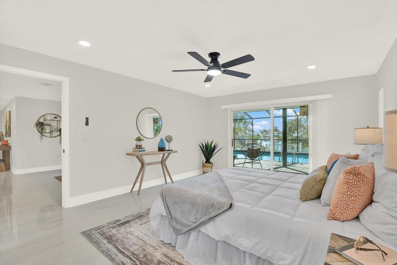 Sunset & Waterview  from the primary suite. AMAZING design!