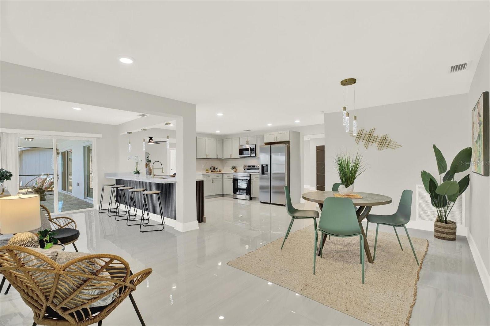 Impressive open floor plan