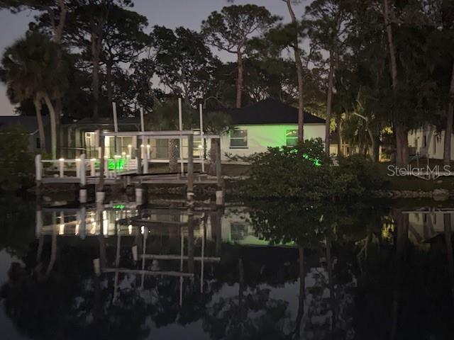 View of property at night.  Nice evening lighting.  Night swim anyone? Pool has night lighting also!