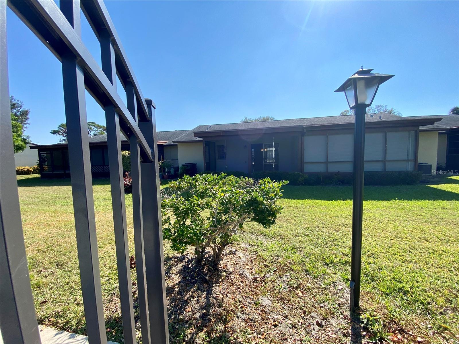 from pool looking at unit