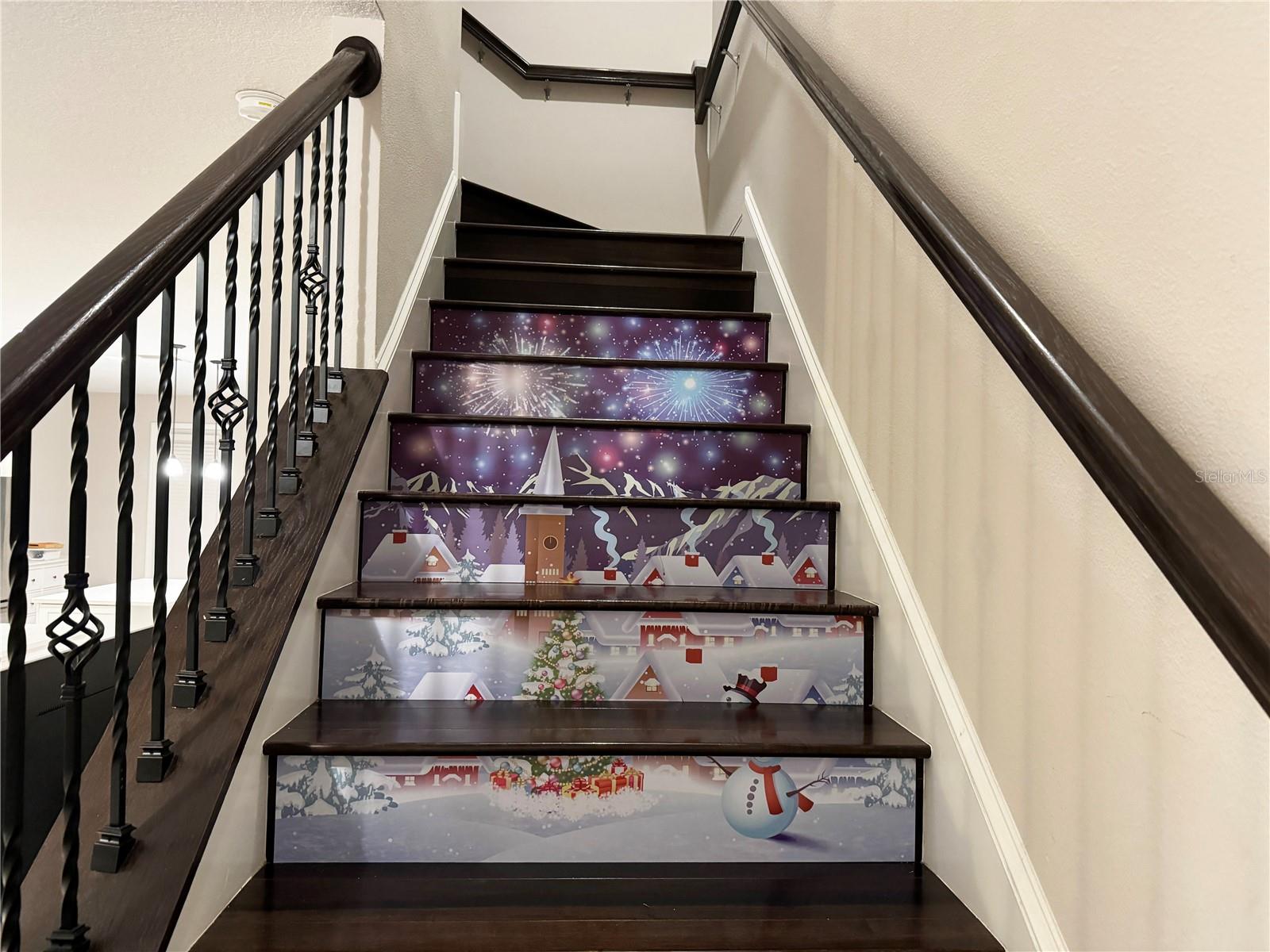 Stairs_1 (Removable Christmas Decoration)