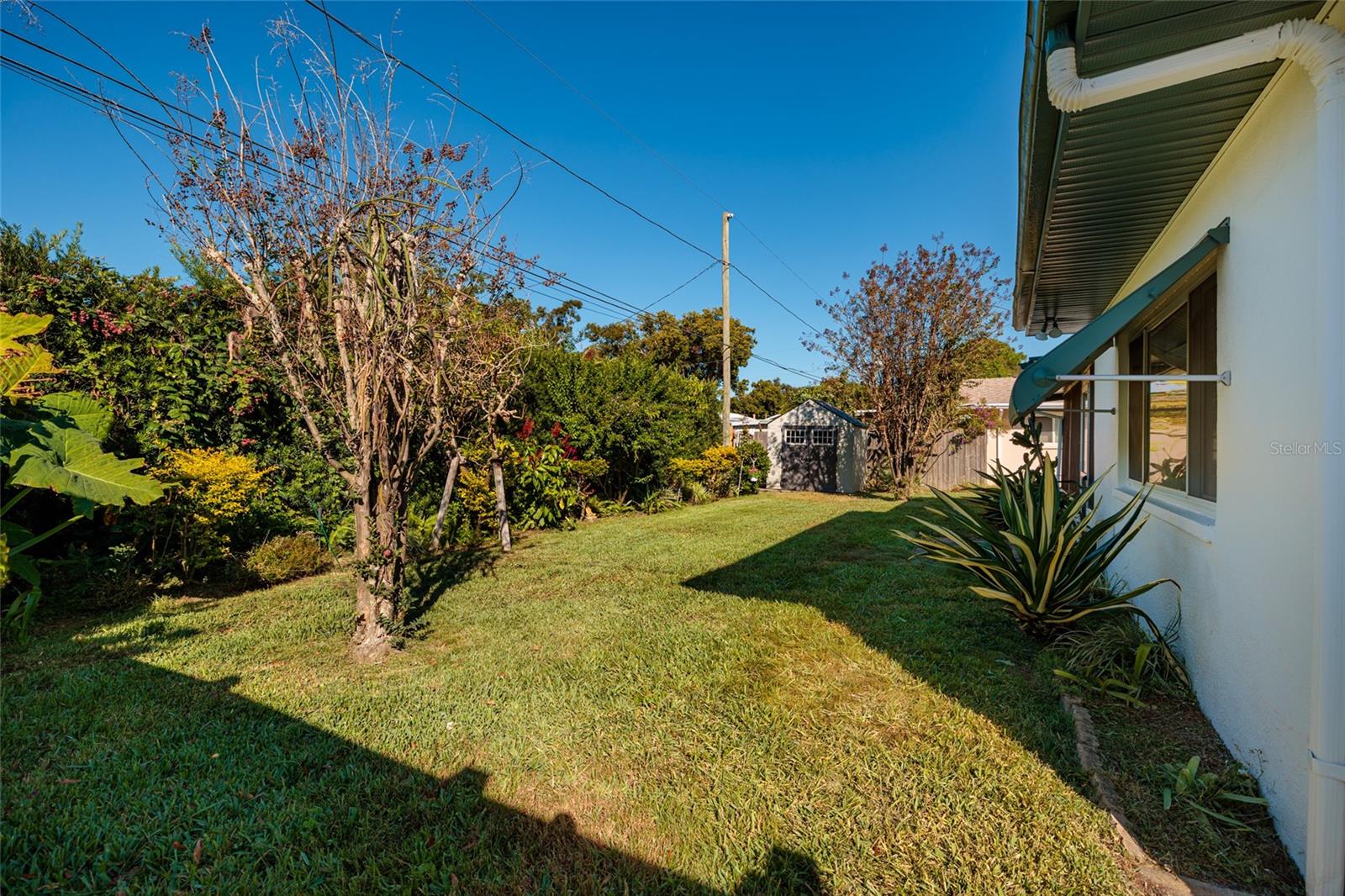 nice private backyard