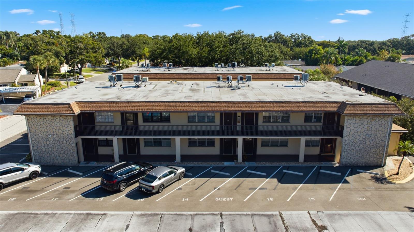 Front of condominium