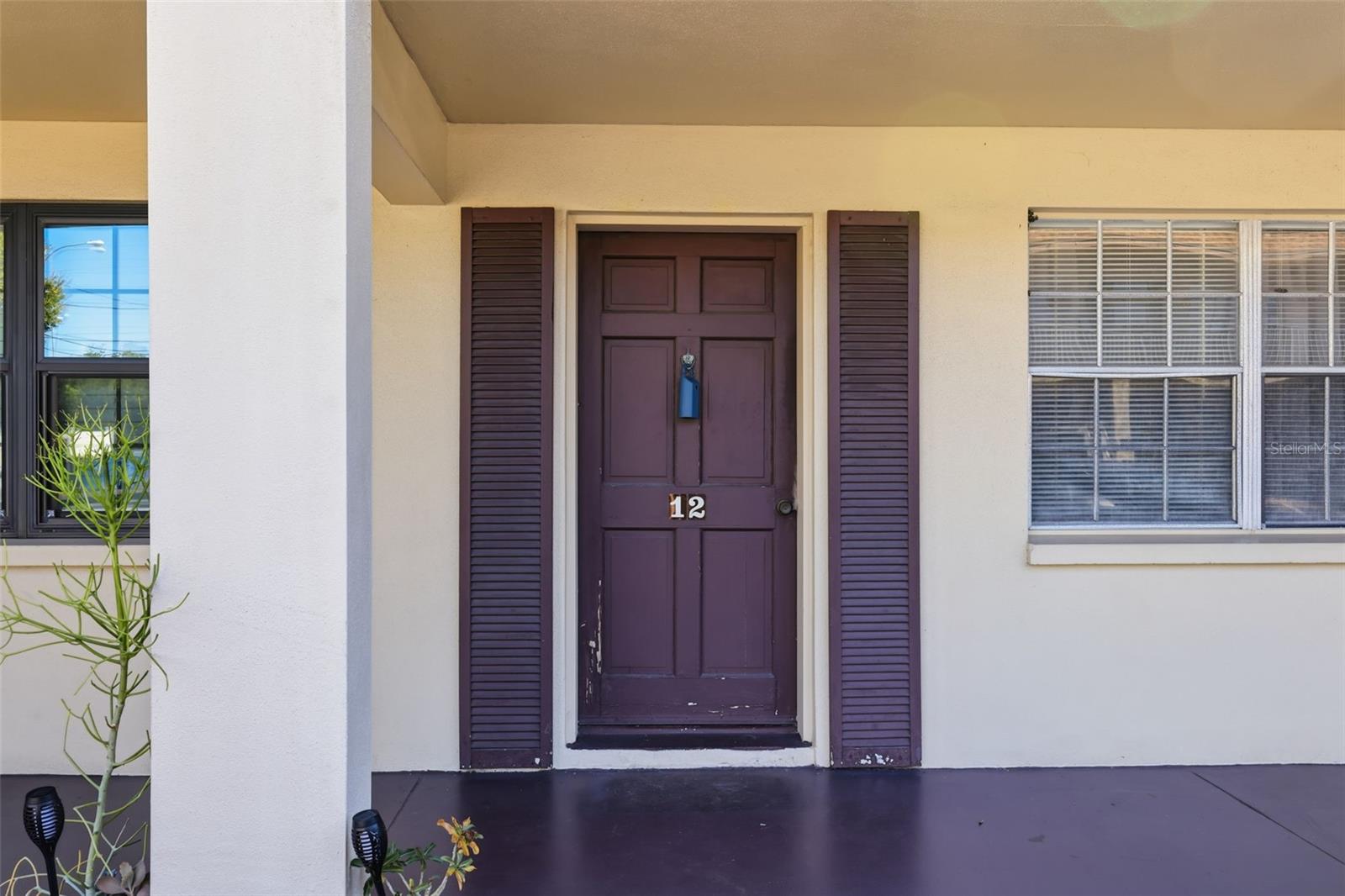 front door of condominium
