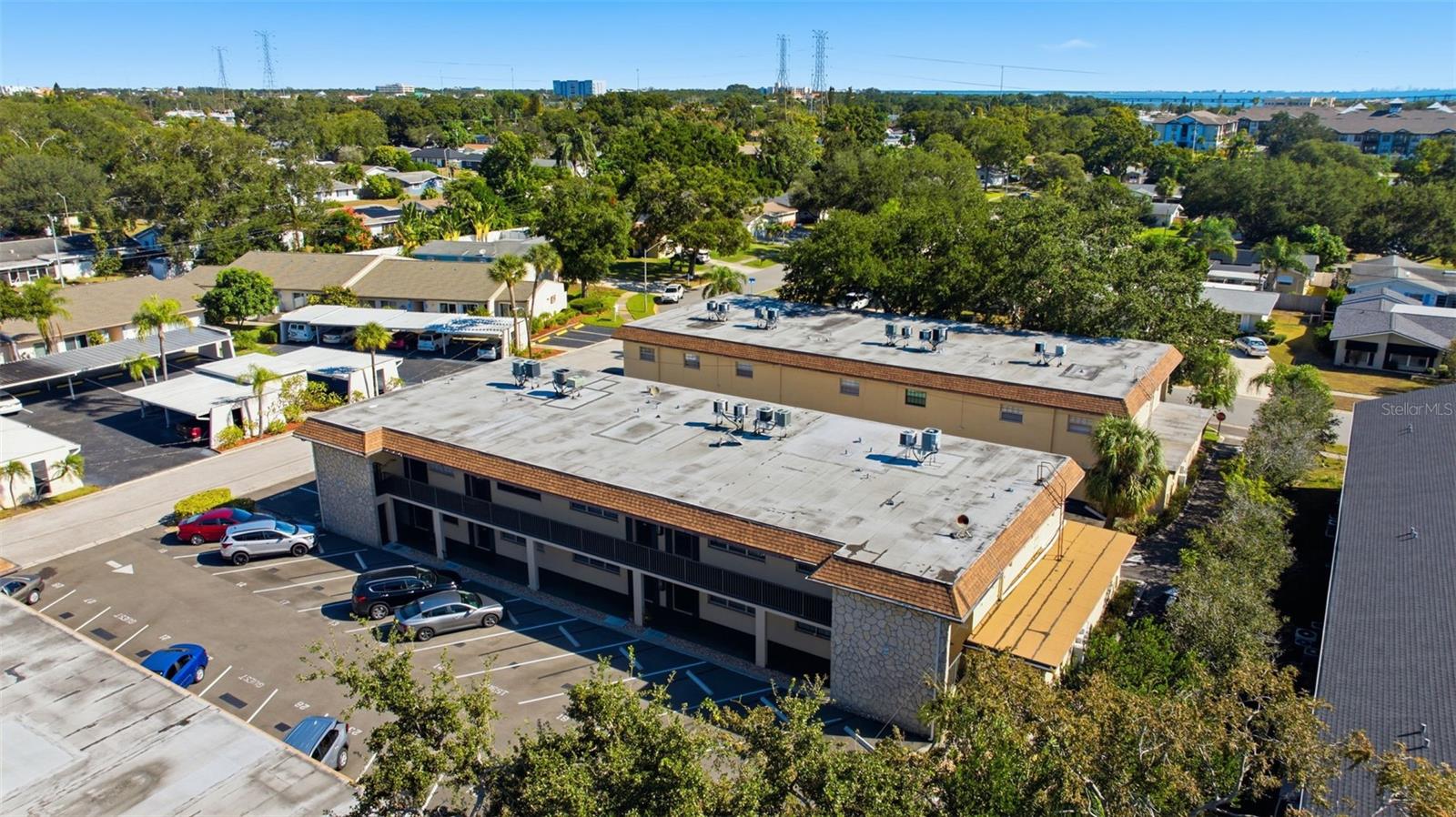 Aerial view of condominium