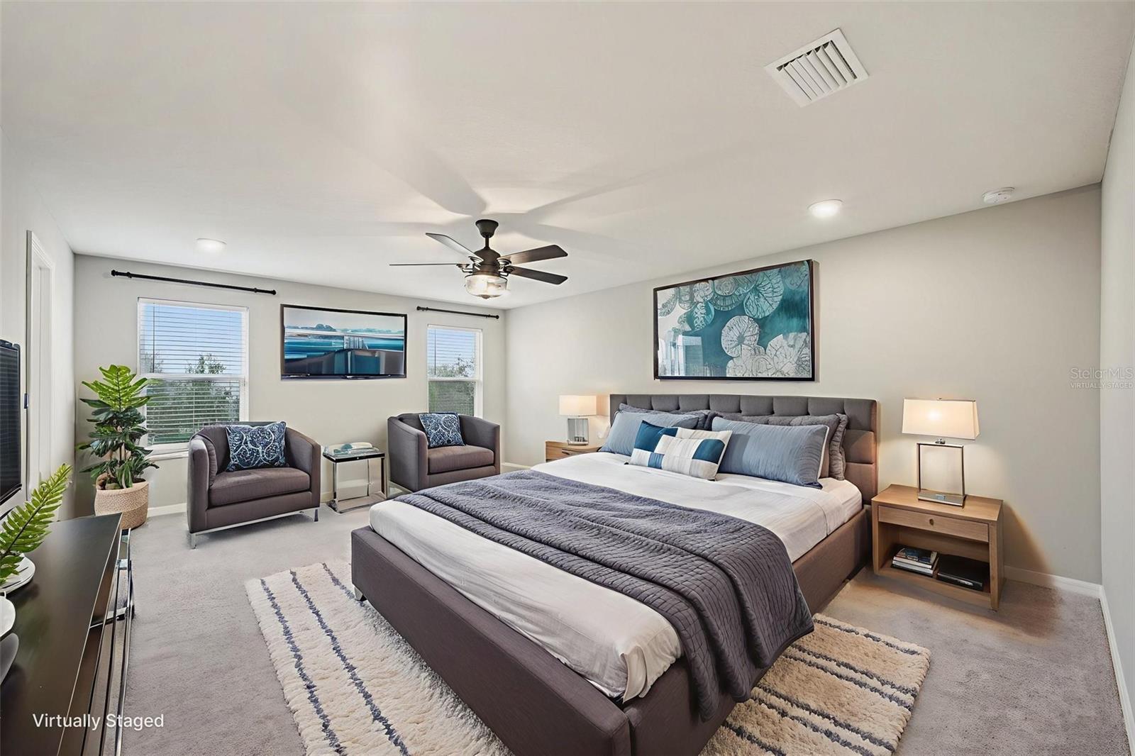 Primary Suite - Virtually Staged
