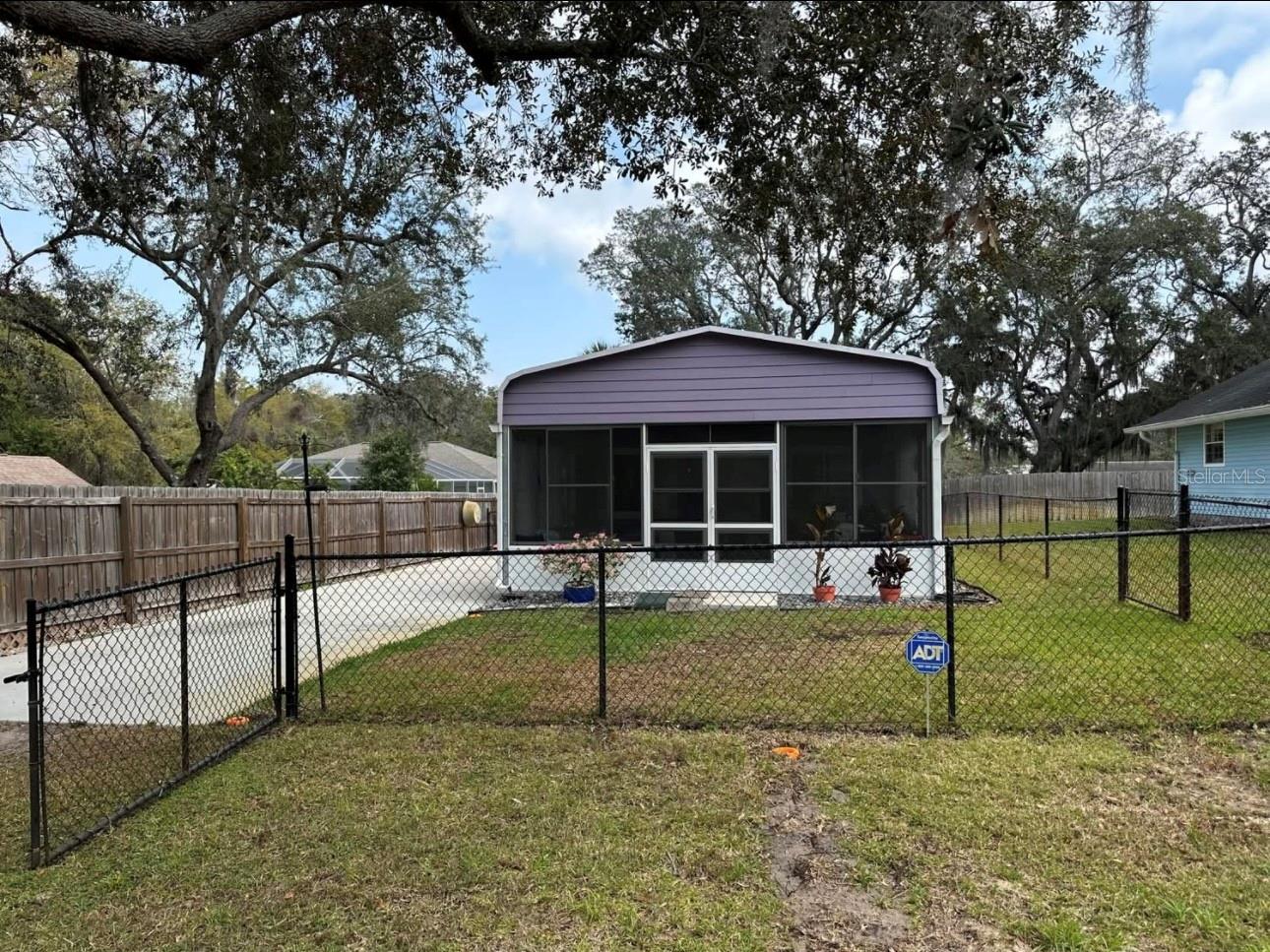 cottage front and drive