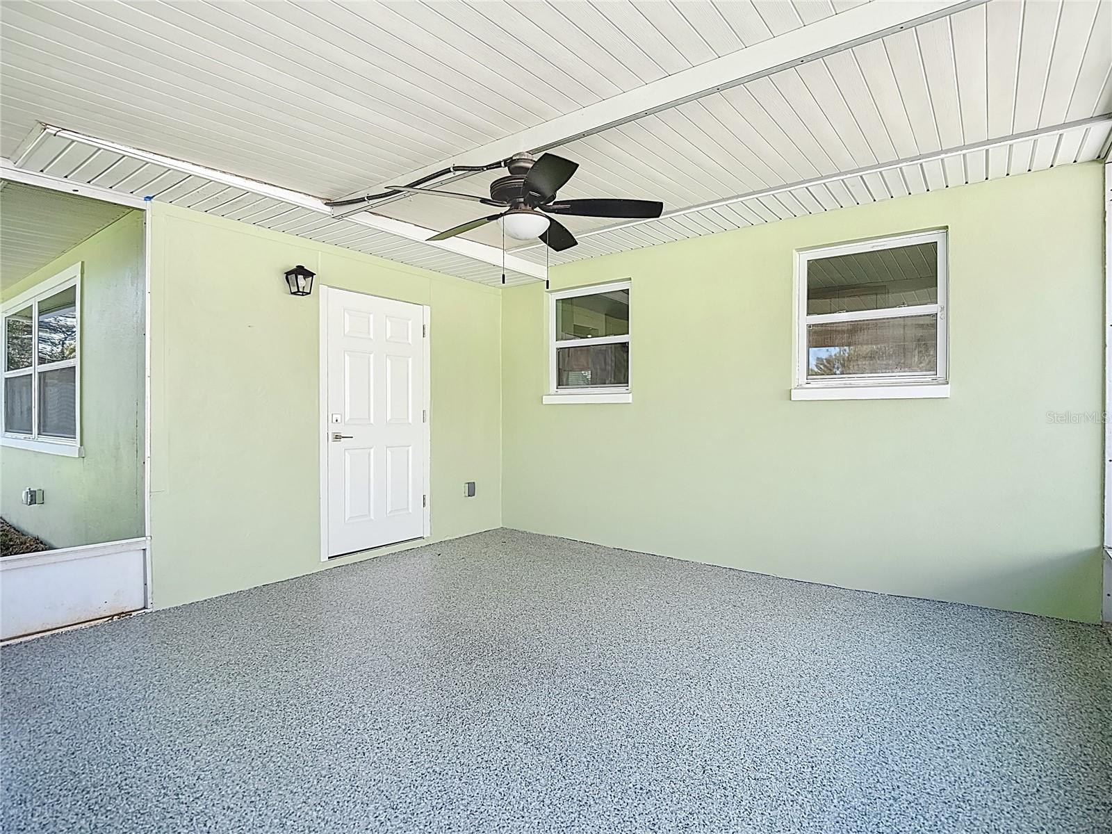 Outdoor Living Area off Kitchen