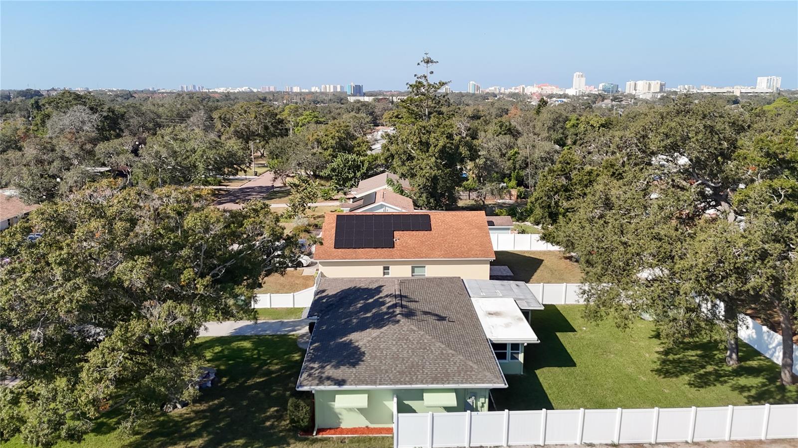View of Side of Home and Backyard from San Remo Ave