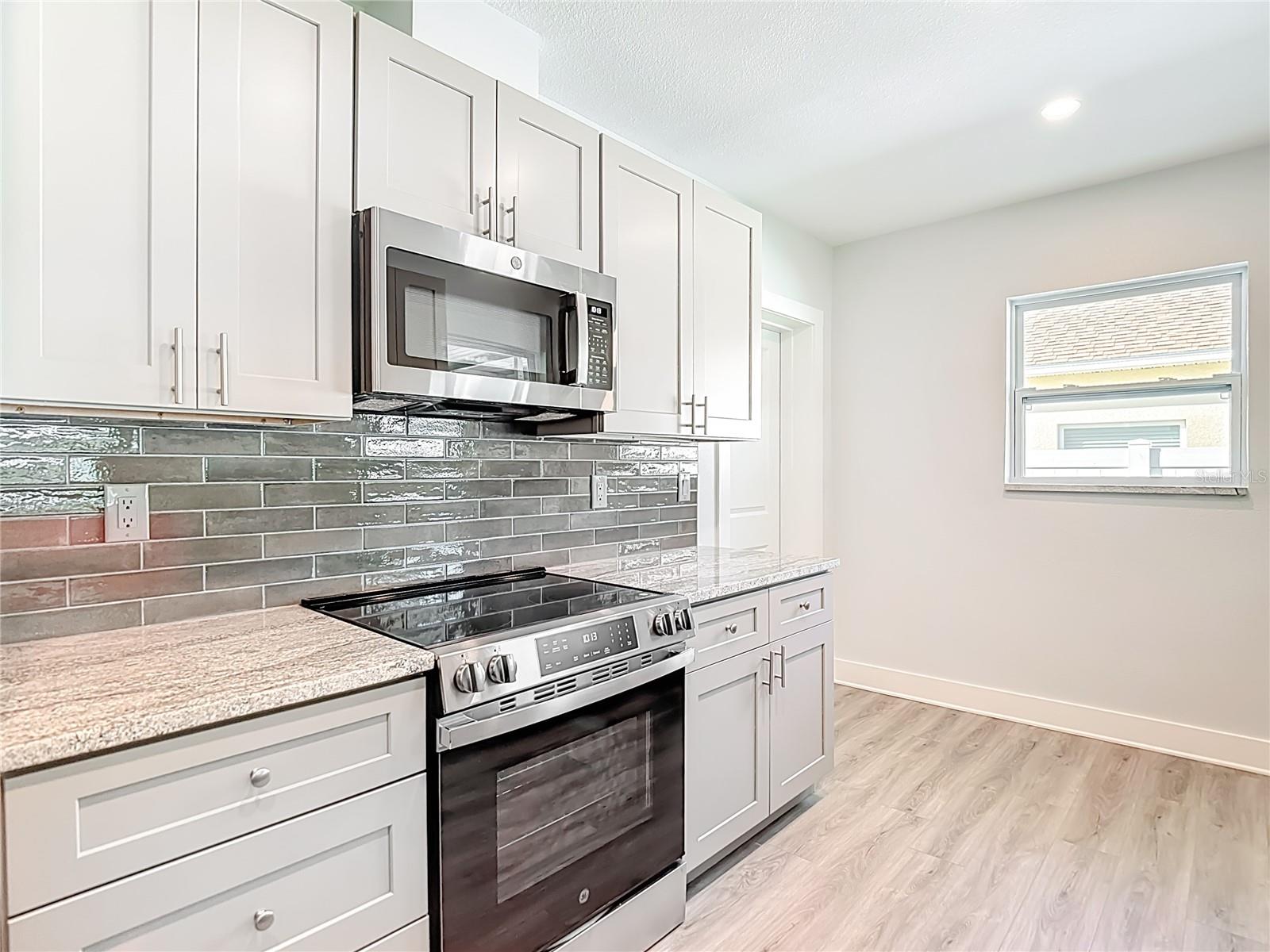 Kitchen's New Stove and Microwave