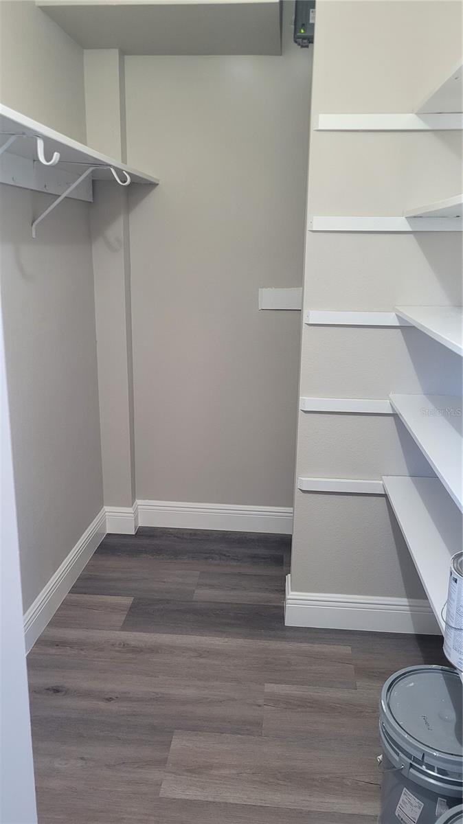 Guest bedroom walk-in closet