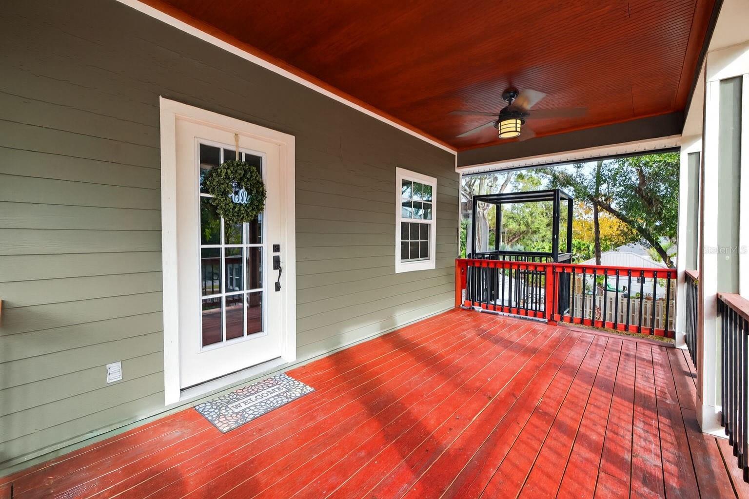 Private Front Porch of the ADU... you can also see the exterior lift here.