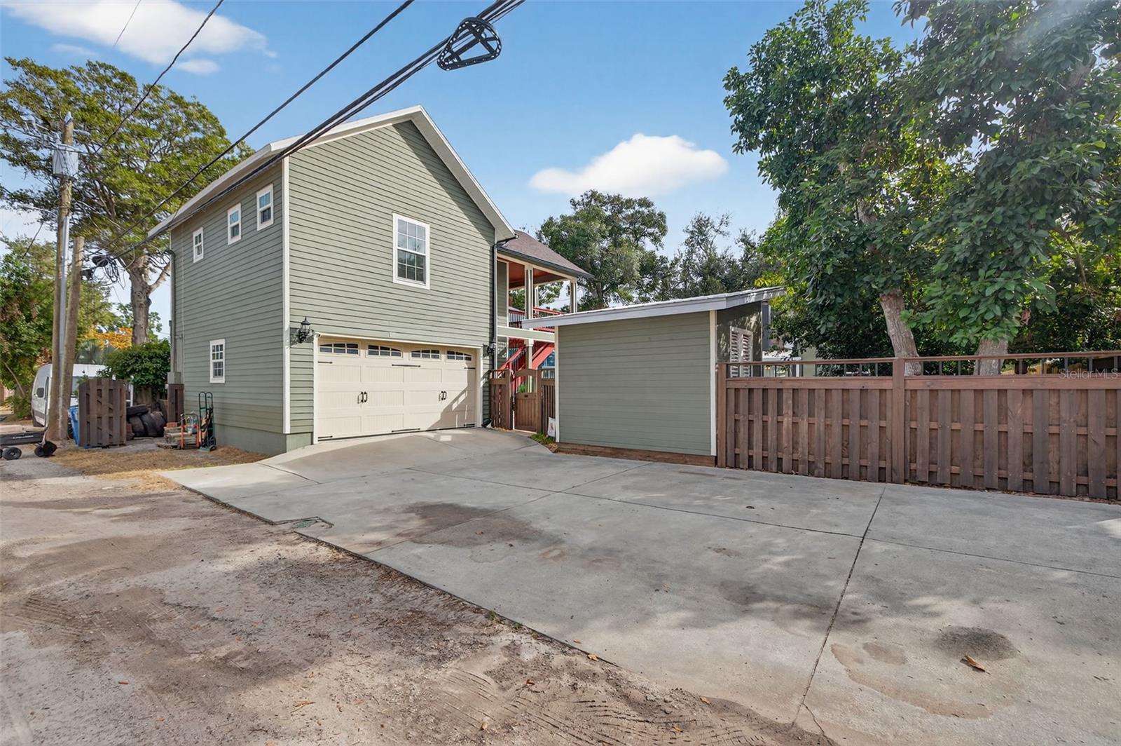 Large Parking Pad in addition to the oversized 2 car garage