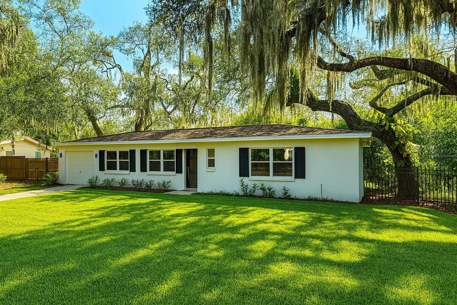 Saint Augustine Front Yard, virtually staged
