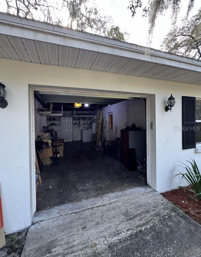 Garage with Washer and Dryer
