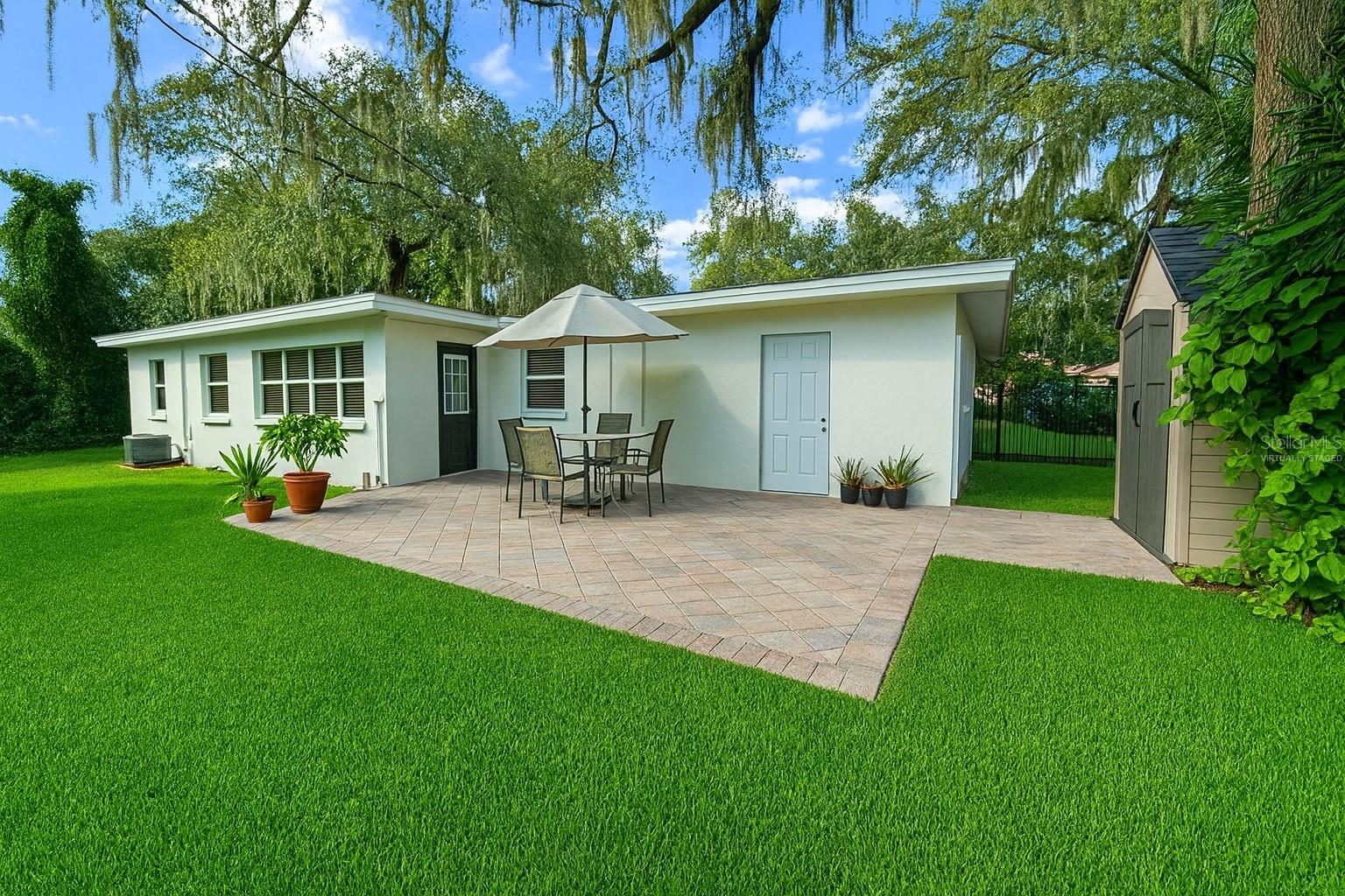 Back Yard, virtually staged