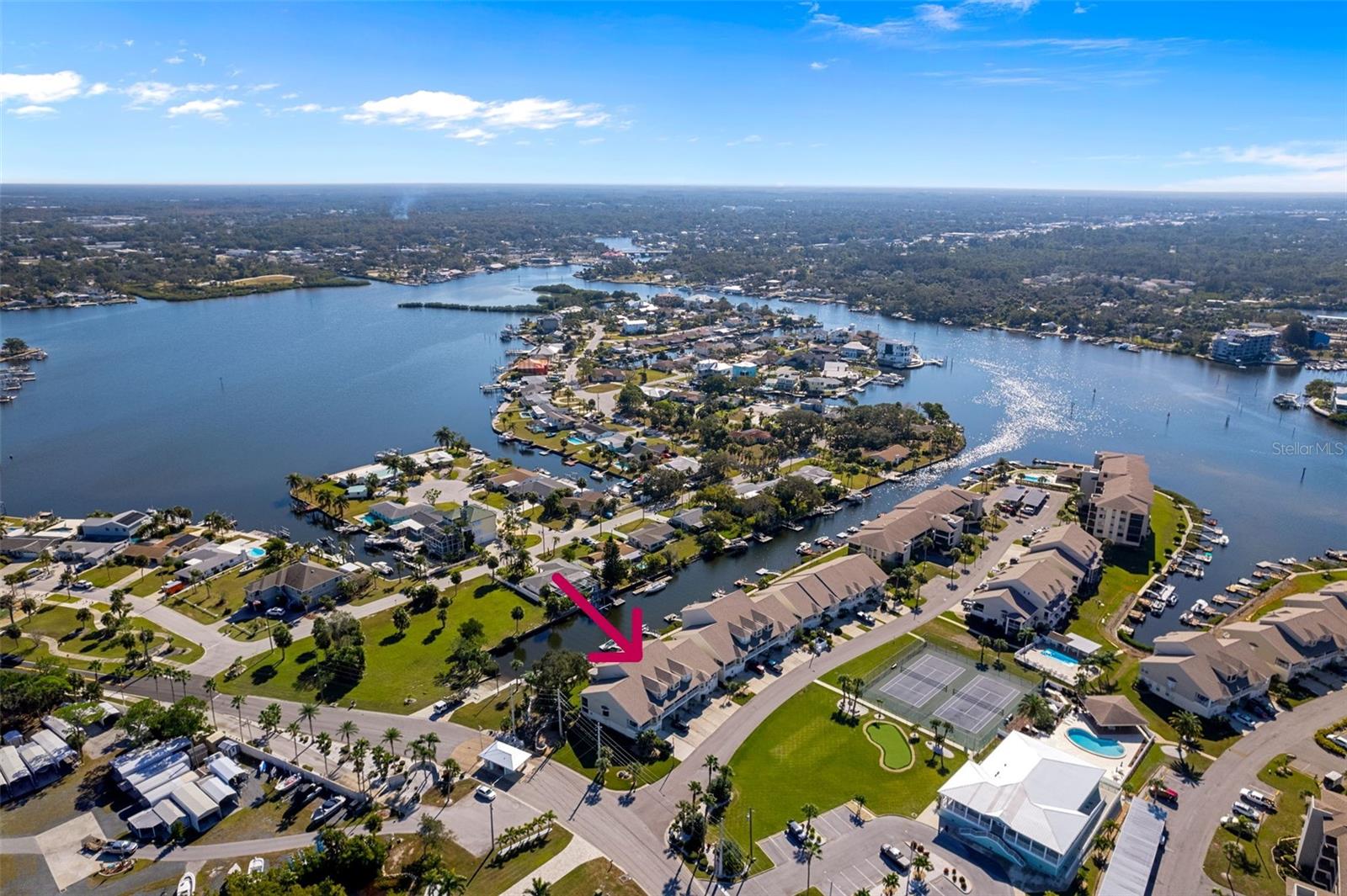 Arrow to townhome- facing EAST