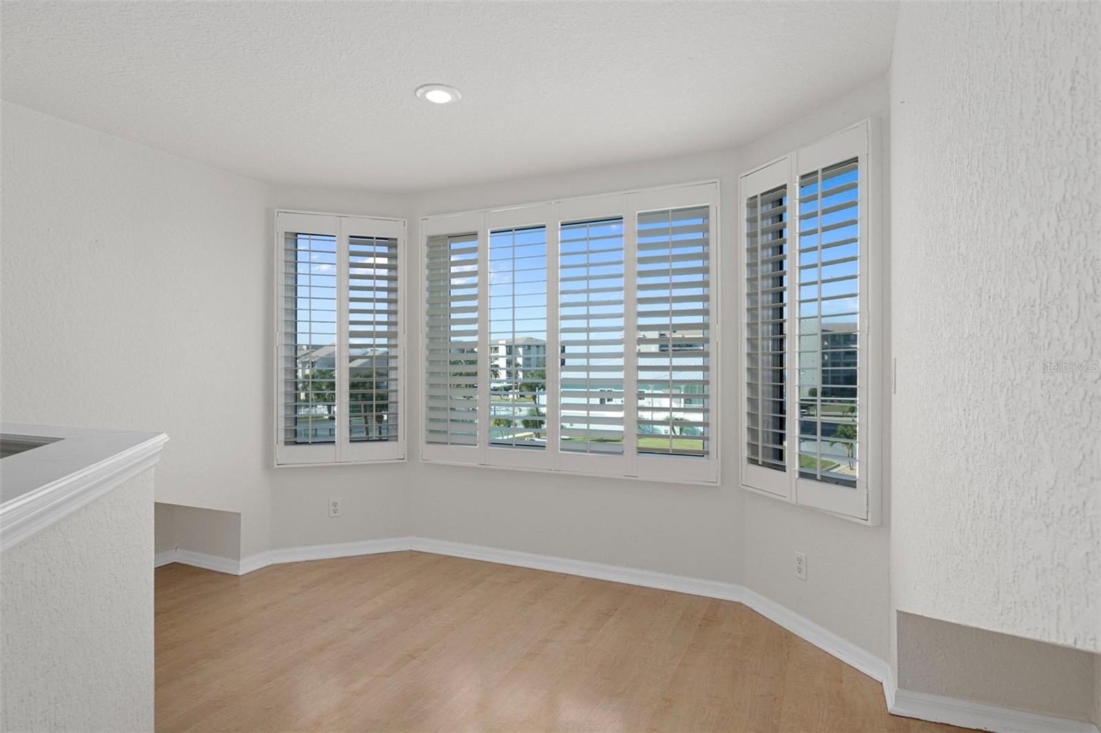 Front part of loft with bay window- facing WEST