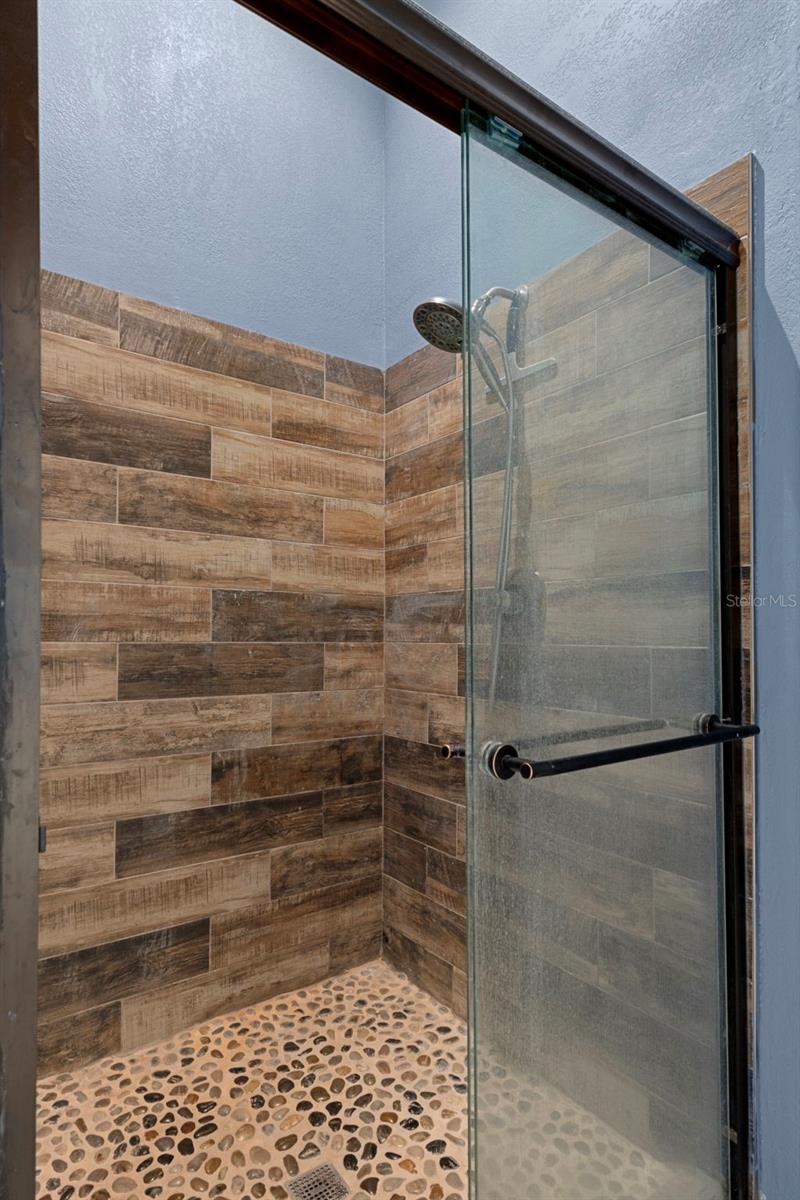 Large walk in shower