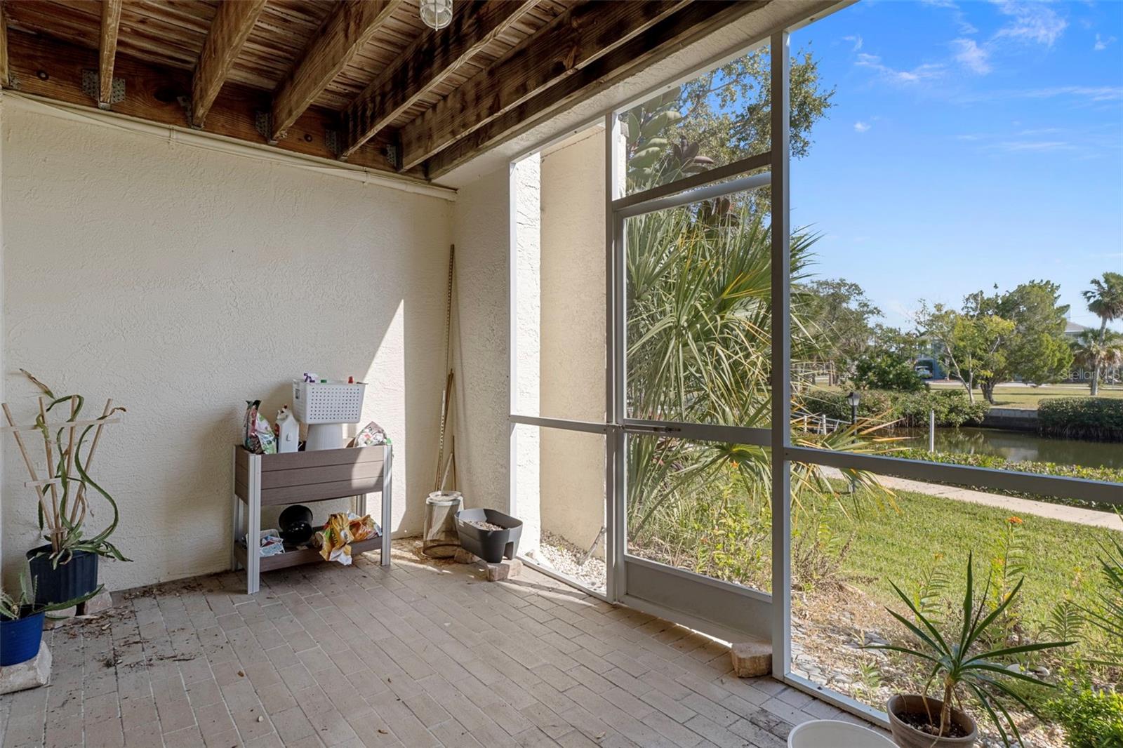 First level screened patio