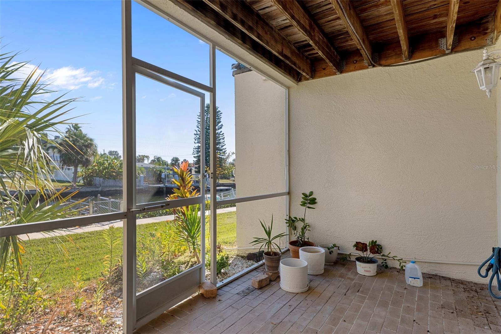 First level screened patio