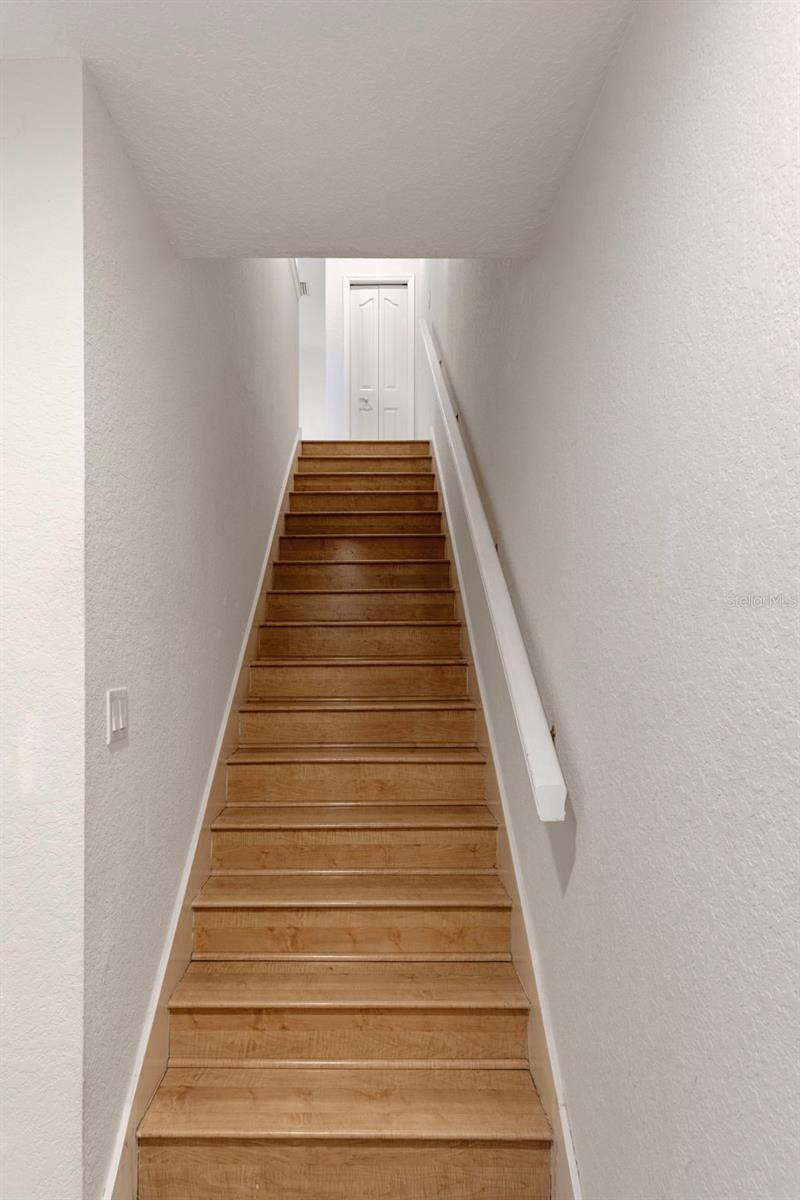 Stairs to second level