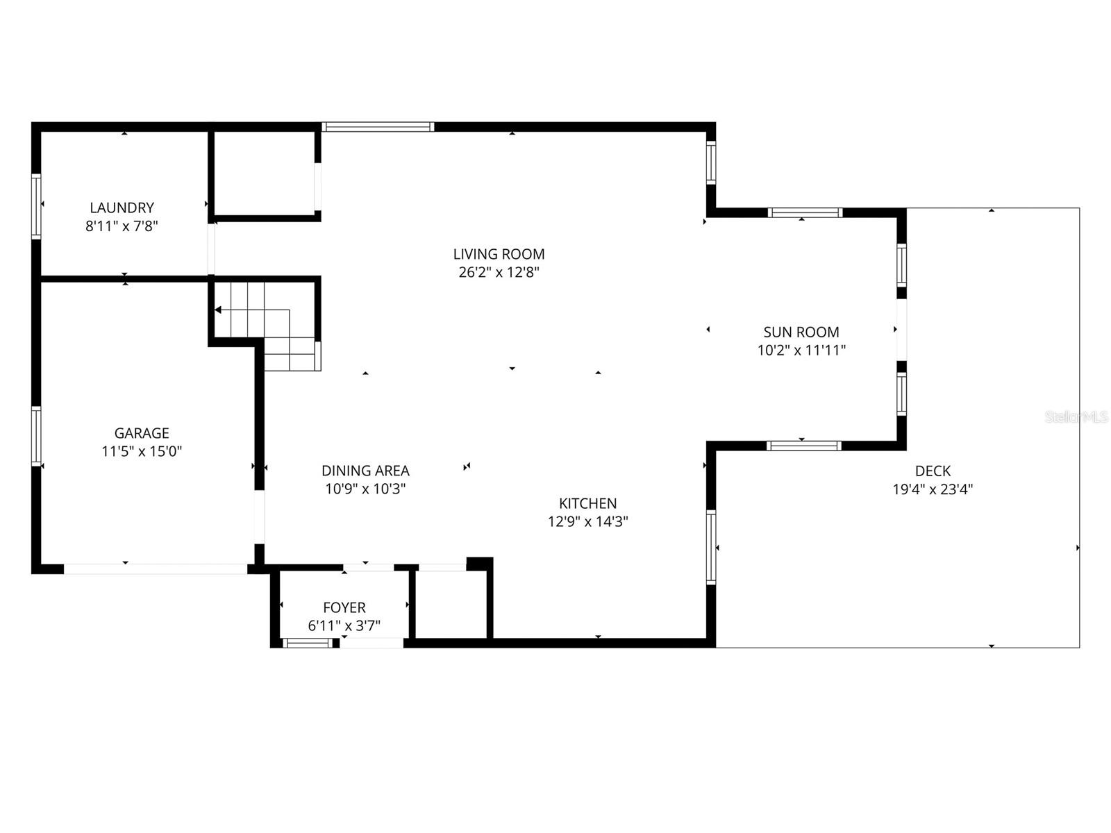 First level floor plan