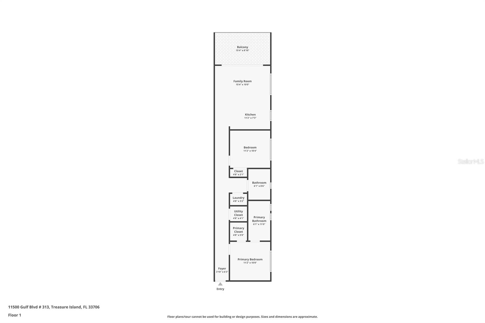 Floorplan of #313