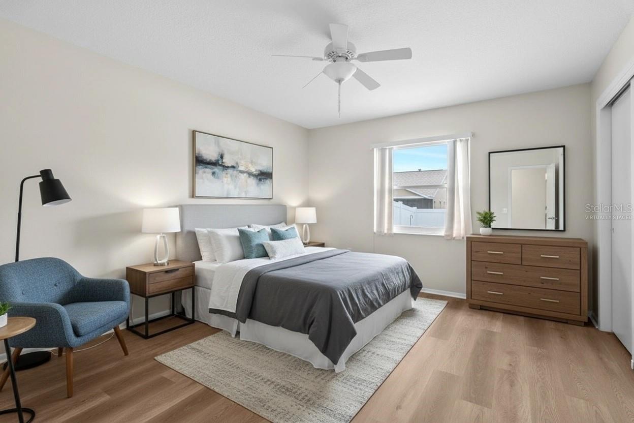 Virtually Second Staged Bedroom