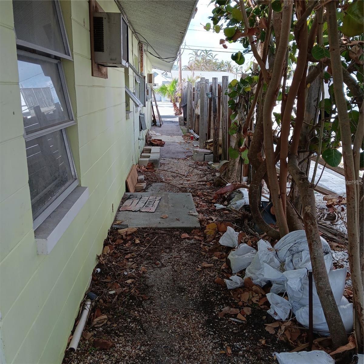 Structures East Side From the Rear Yard