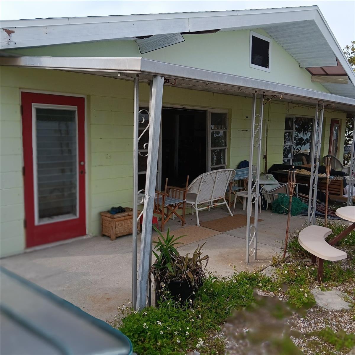 Rear Elevation- 8'x40' Covered Lanai-Westside Unit