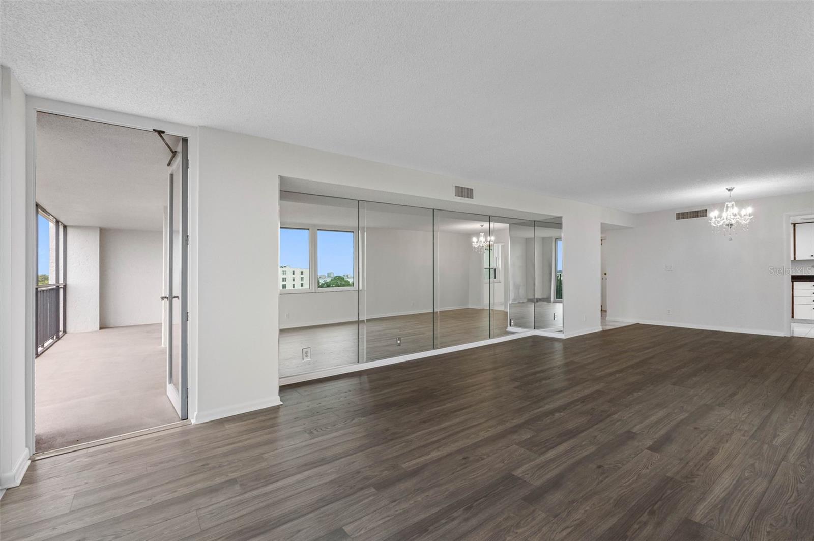 Living room with balcony access