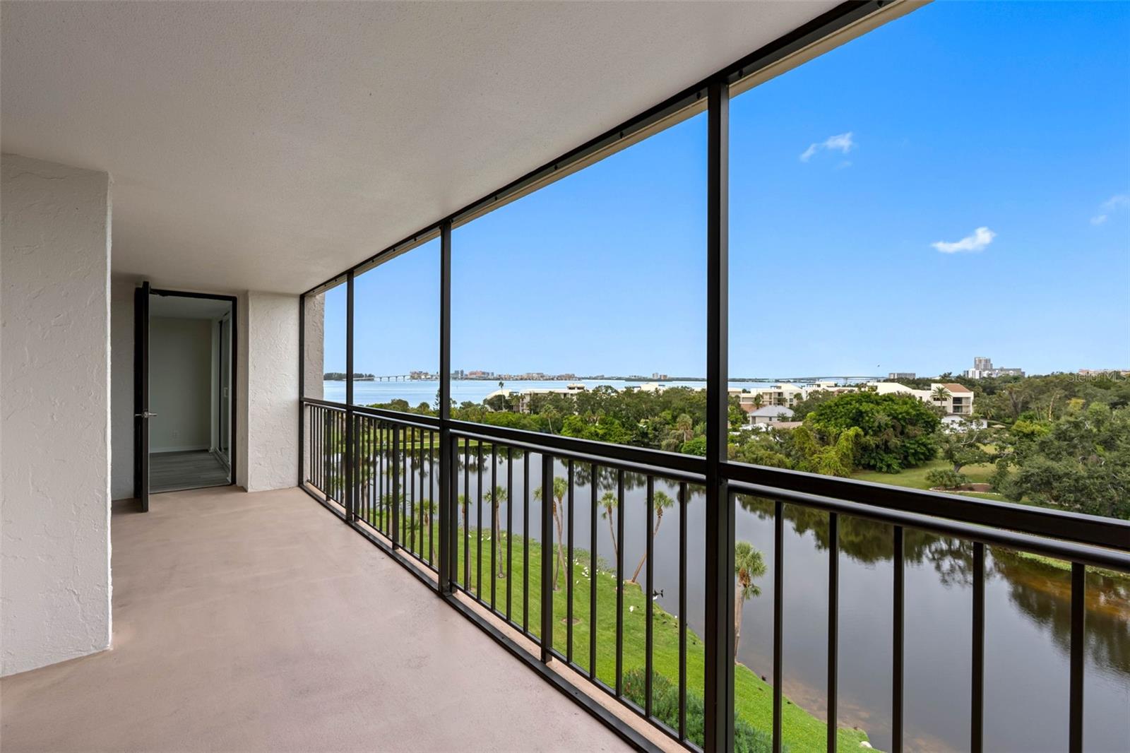 26 ft waterfront balcony