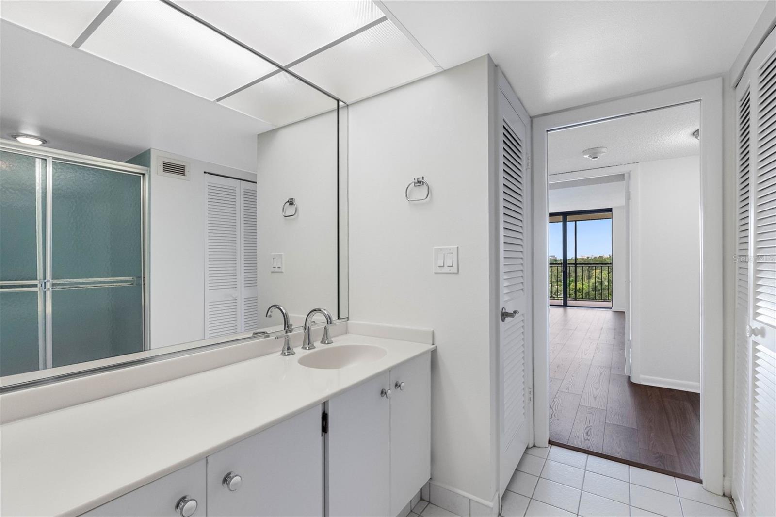 Hall Bath with Walk in Shower
