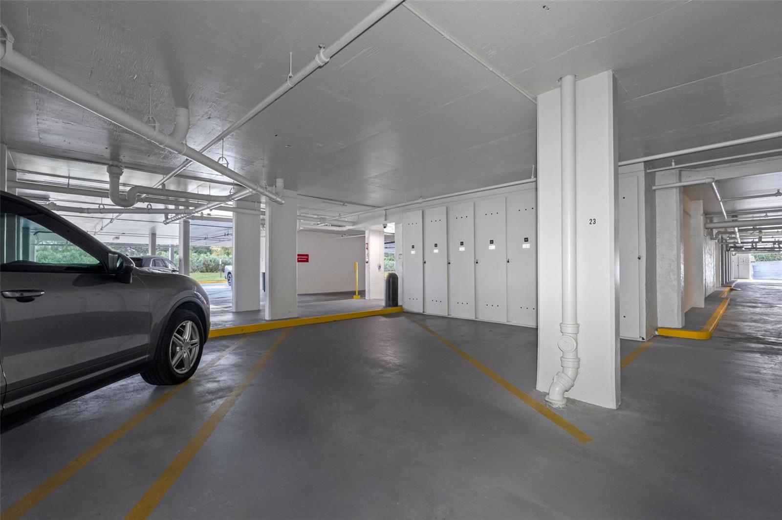 Assigned Premium Parking #23 next to lobby entrance