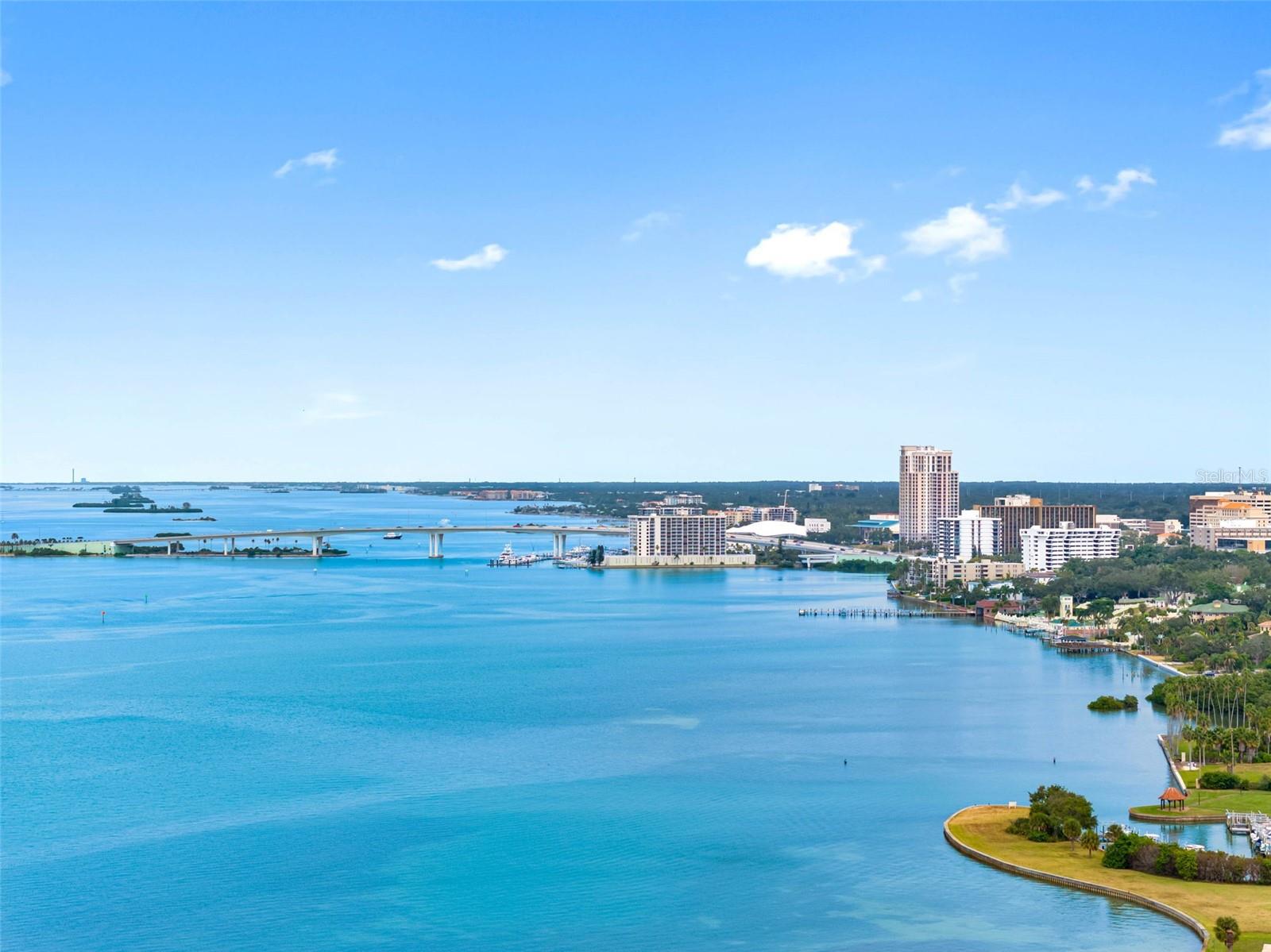 Looking North to Clearwater bridge