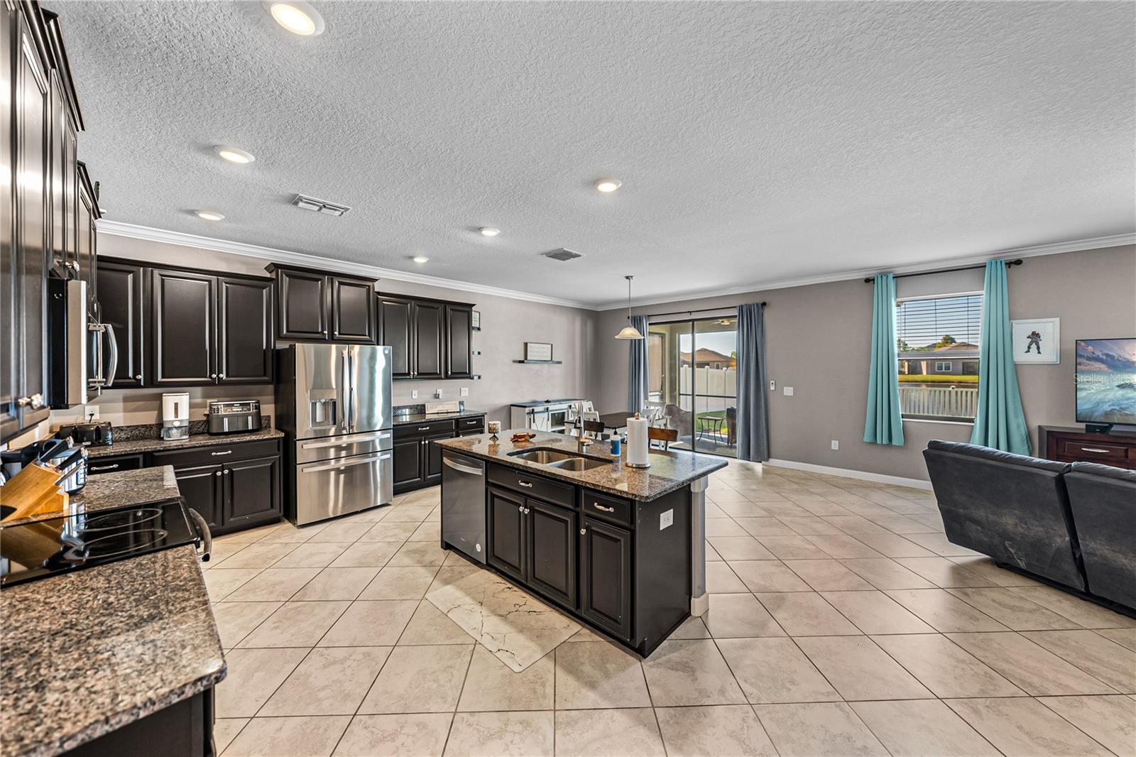 View from foyer into main living area