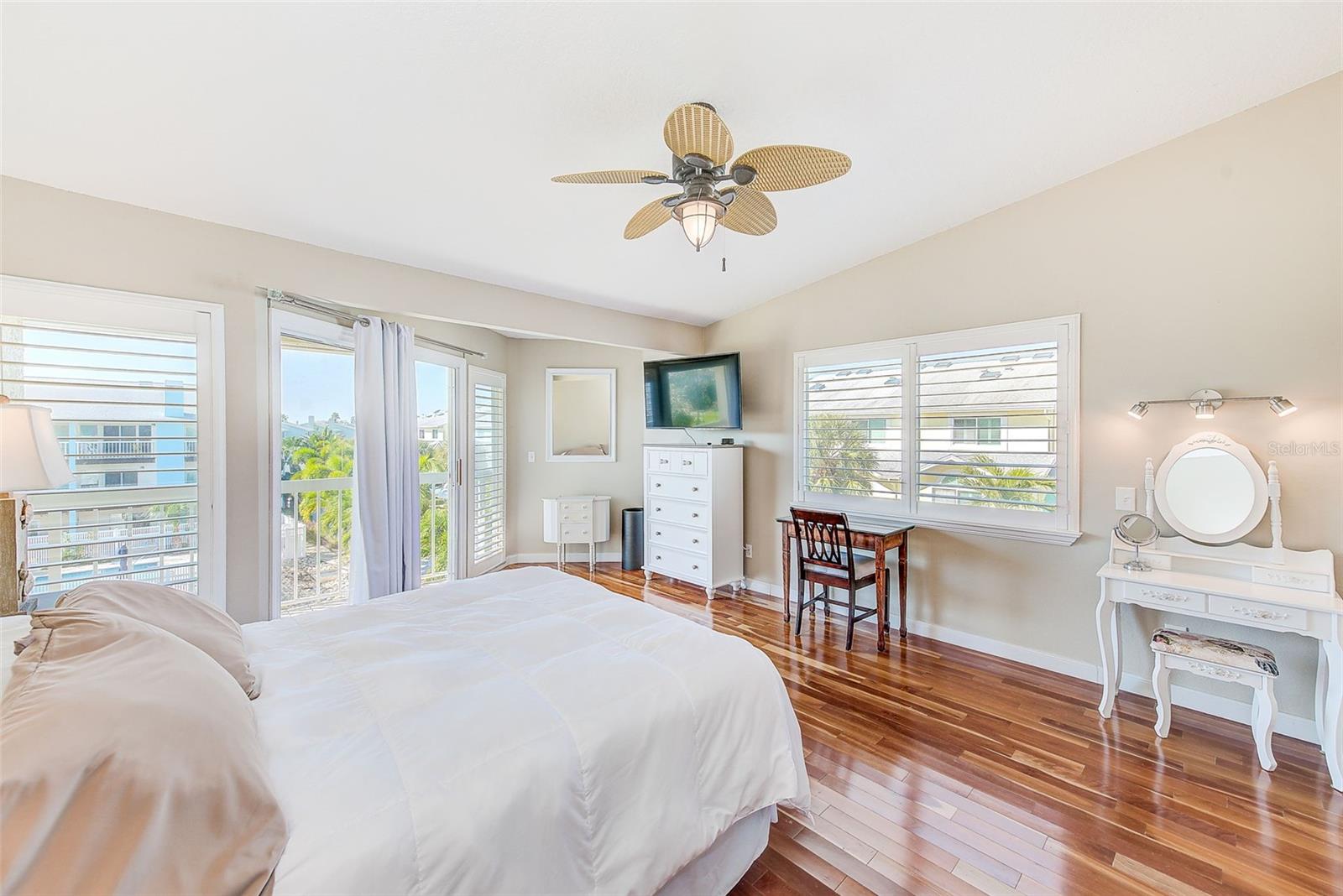 Primary Suite with views to the west and pool