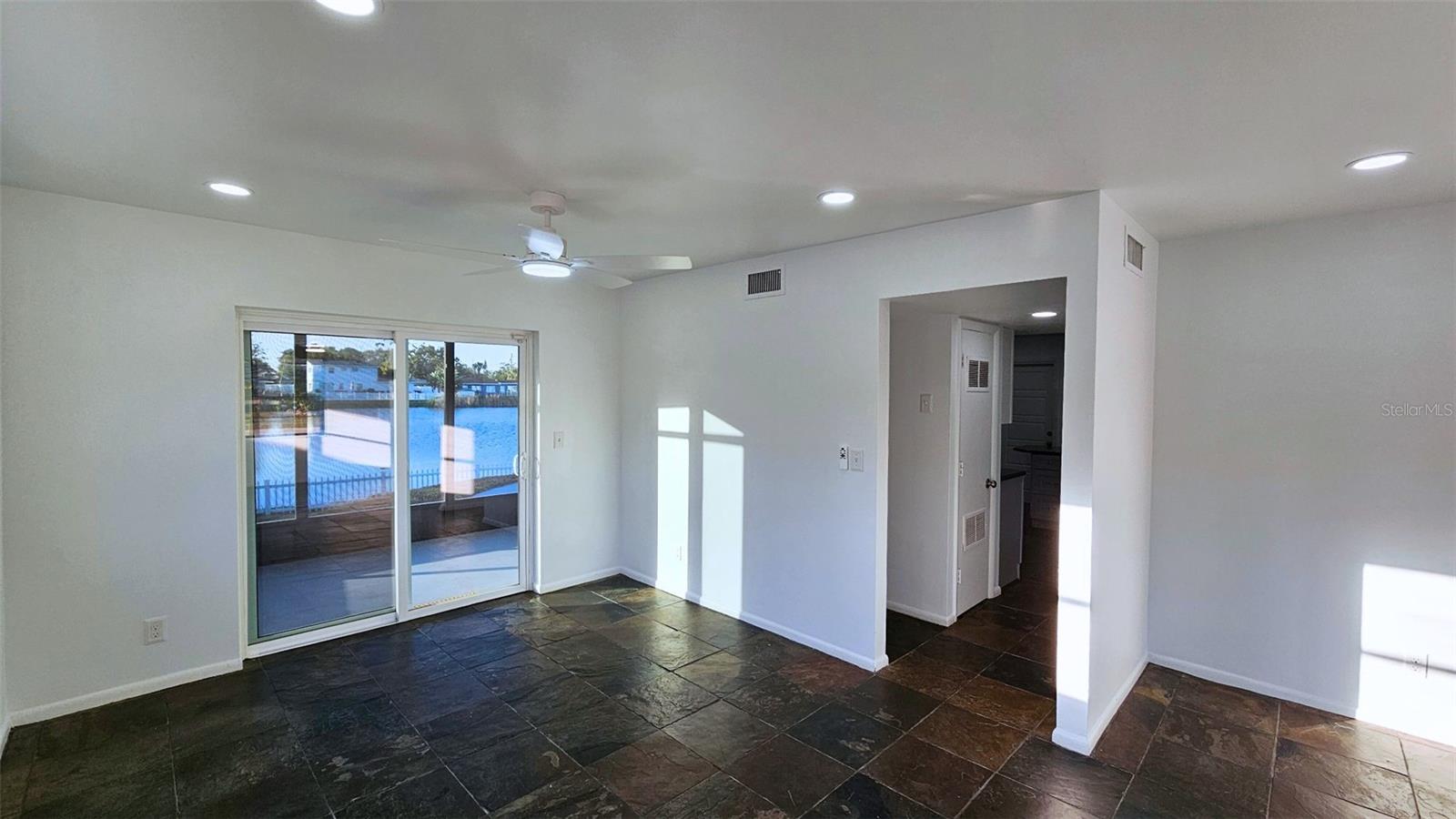 Flex- Space water view. Dining area? Office? what would you put there? Cell phone photo.