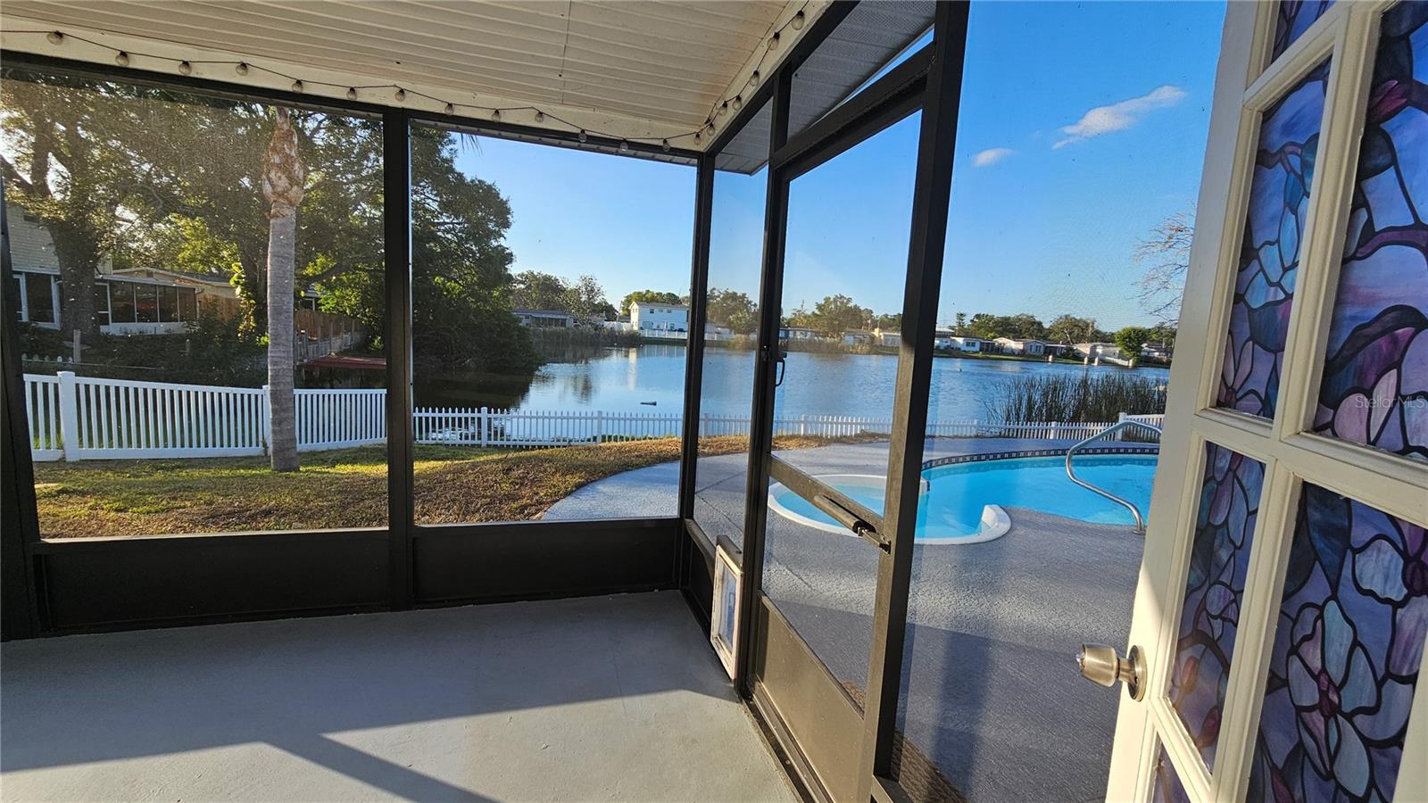 View walking out bathroom door. cell phone photo.