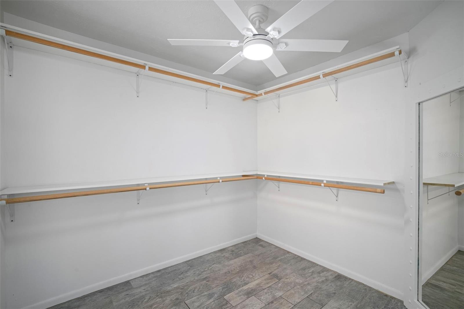 HUGE Walk-in-closet with plenty of room for mor storage