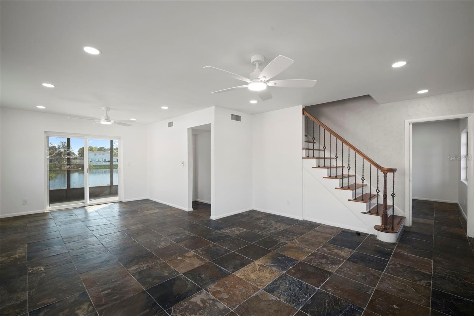 View from where couch would be positioned