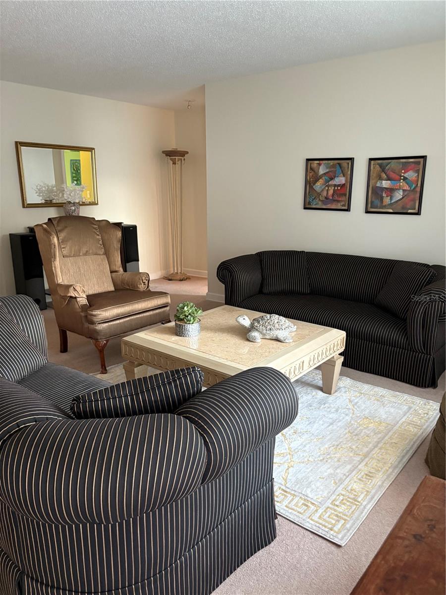 Living room with furniture