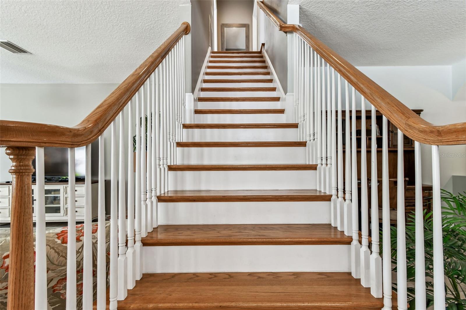 Custom Hardwood handrail and stairs