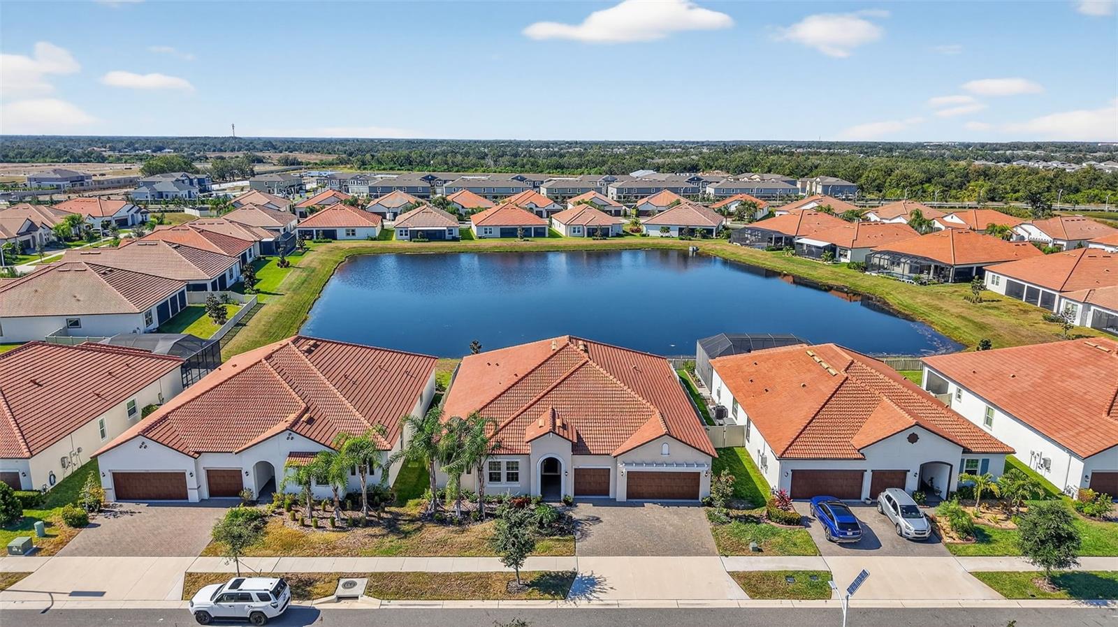Front Exterior and Pond