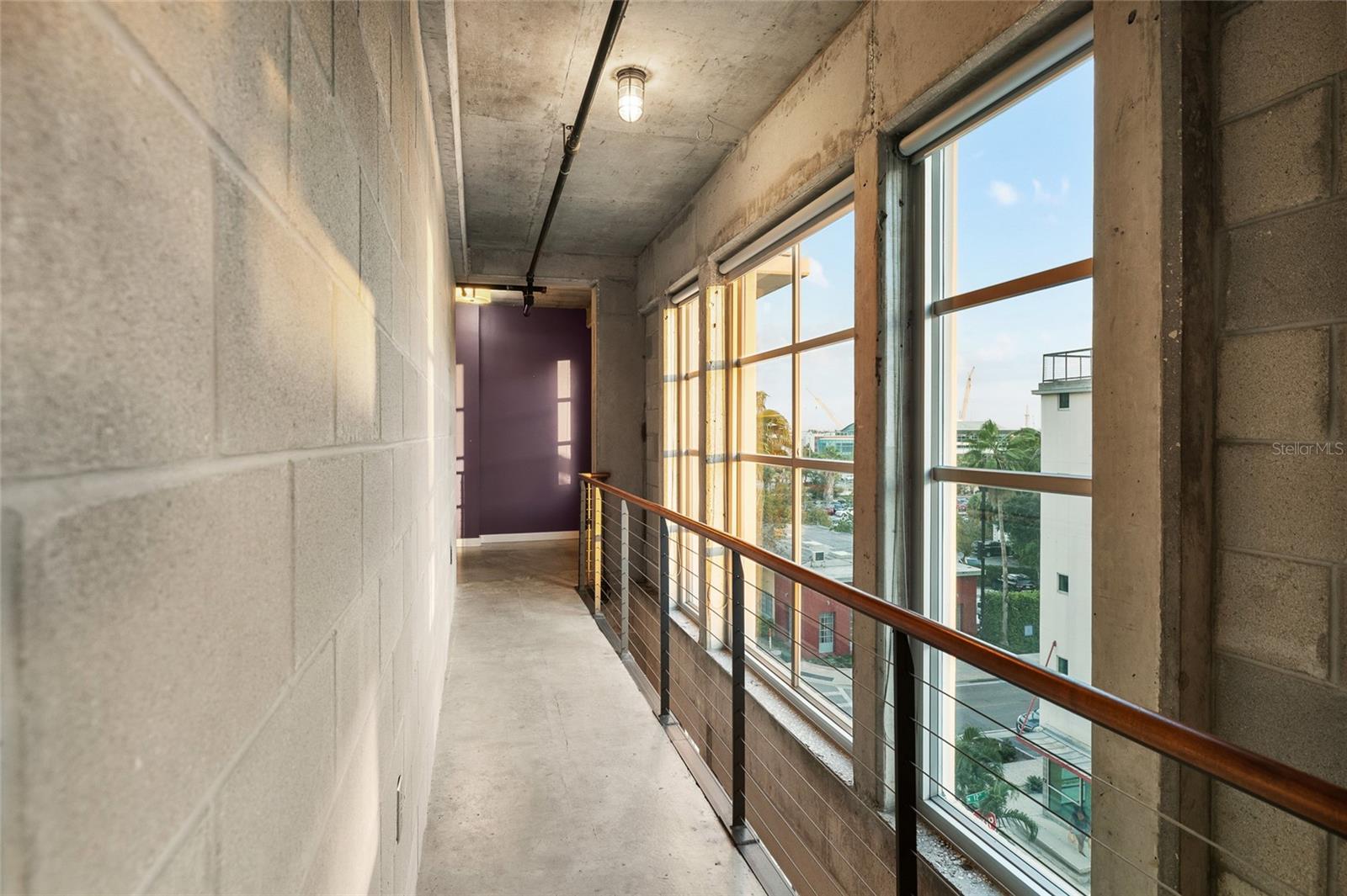Upstairs hallway to the loft