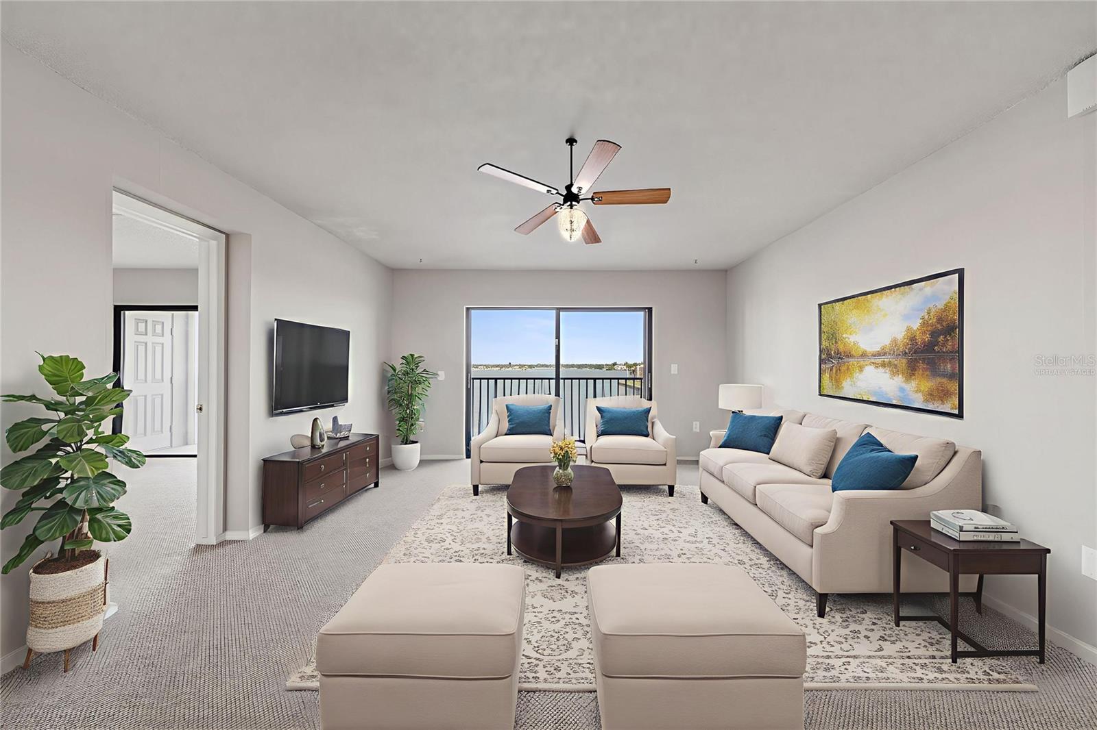 (Virtually Staged) Living Room