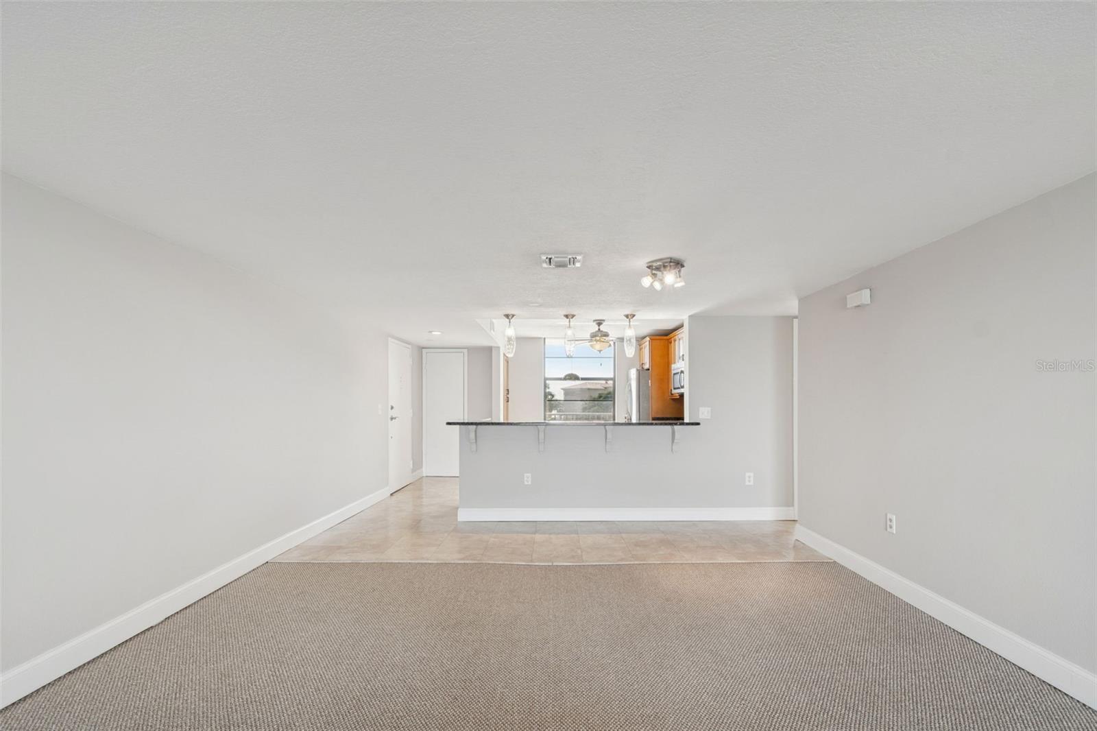 Living Room looking towards Kitchen & Dining